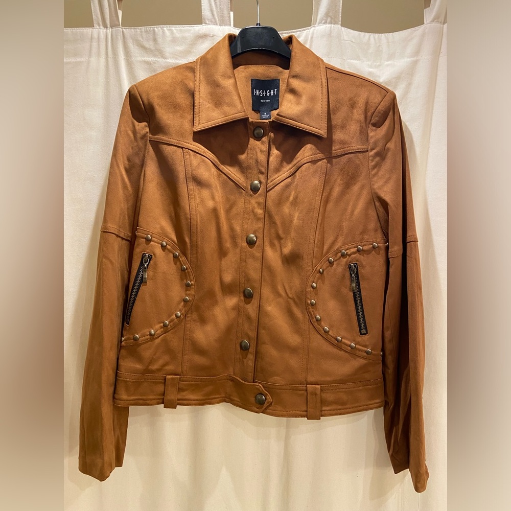 Insight Faux Suede Moto Jacket -Size 6 & 8 only